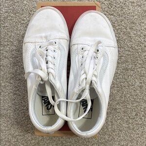 Vans Classic White Lace-Up Sneakers